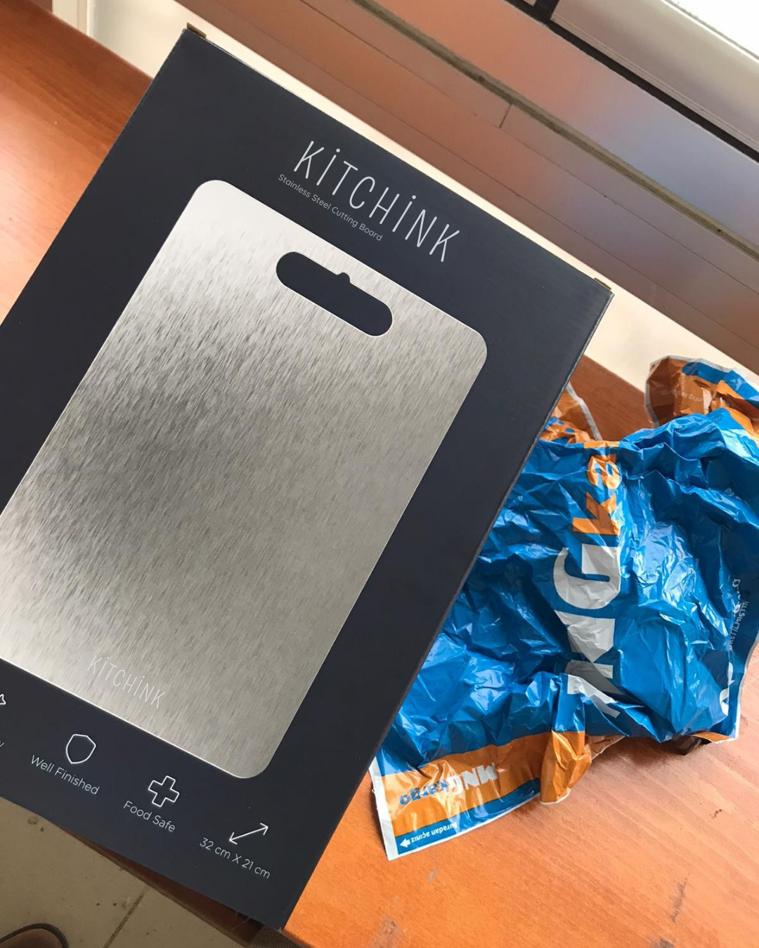 KİTCHİNK™ Paslanmaz Çelik Kesme Tahtası